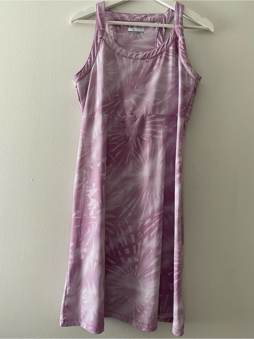 Columbia Athletic Sleeveless Tie-Dye Tank Dress Lavender